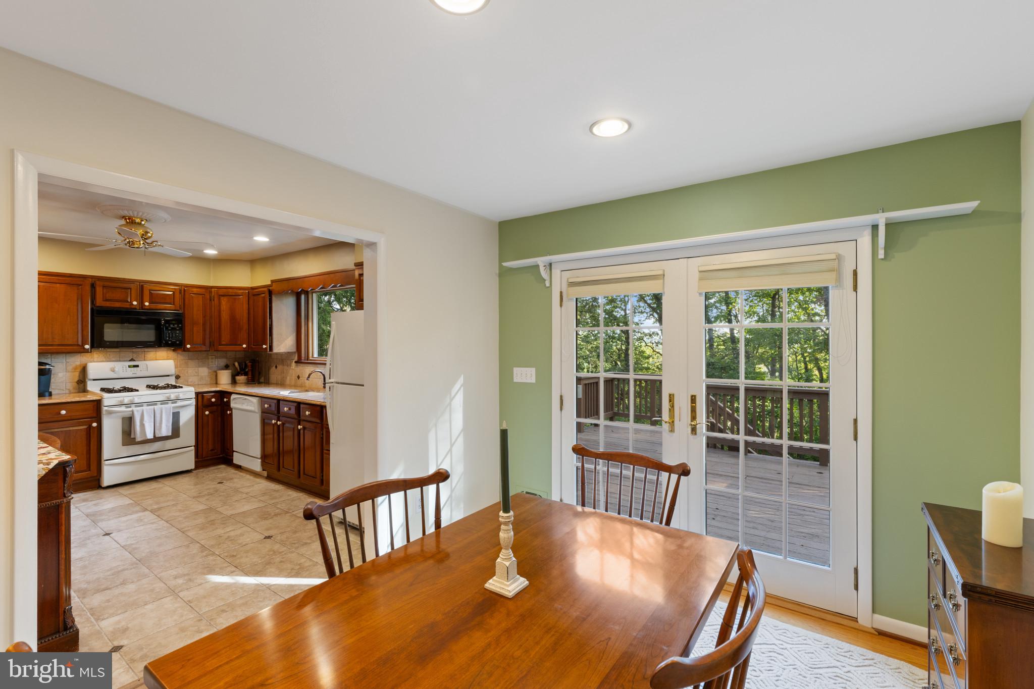 5901 Rustic Lane Elkridge, MD 21075 - Photo 8 of 47 Dining Room with Deck Access