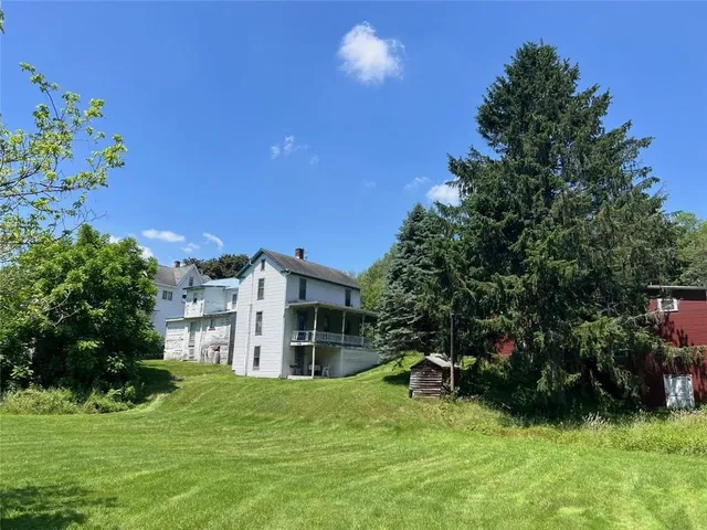 a front view of house