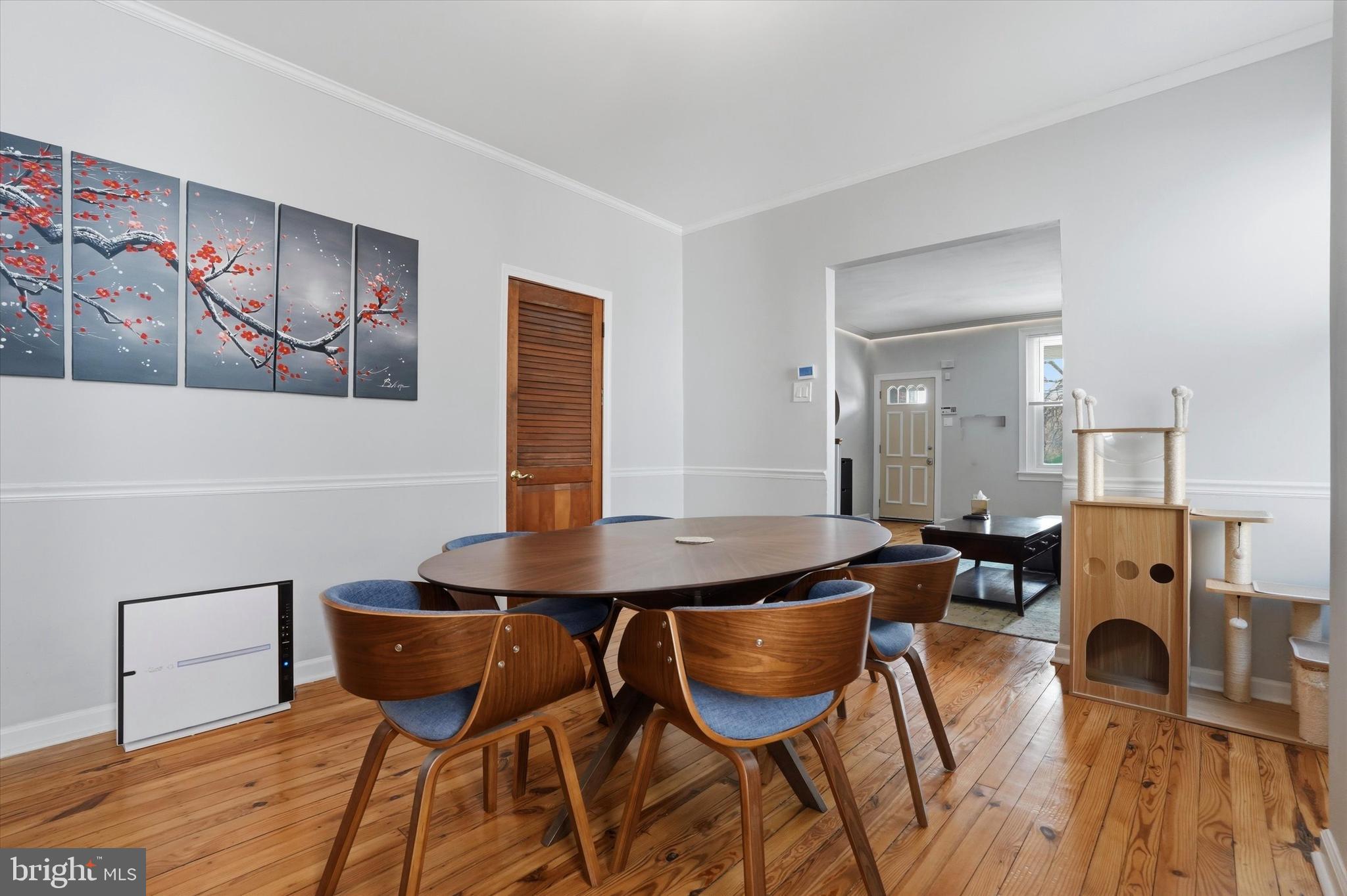 425 Righter Street Philadelphia, PA 19128 - Photo 8 of 35 a view of a dining room with furniture and wooden floor