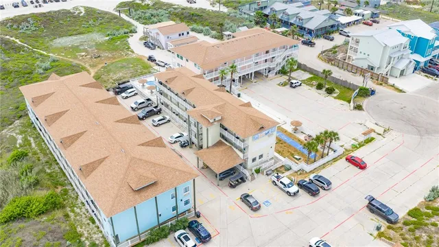 a front view of a building with glass windows