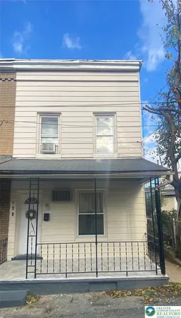 a front view of a house