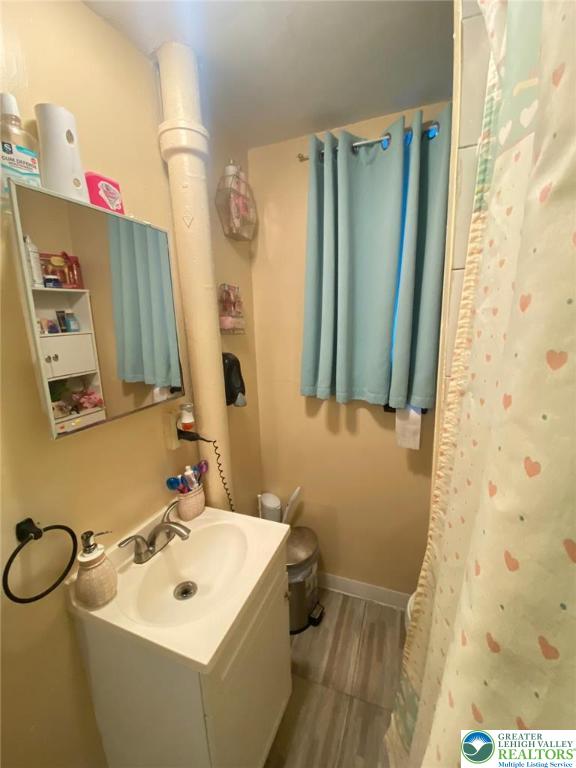 339 East Howe Street Allentown, PA 18109 - Photo 16 of 20 a bathroom with a sink and a mirror