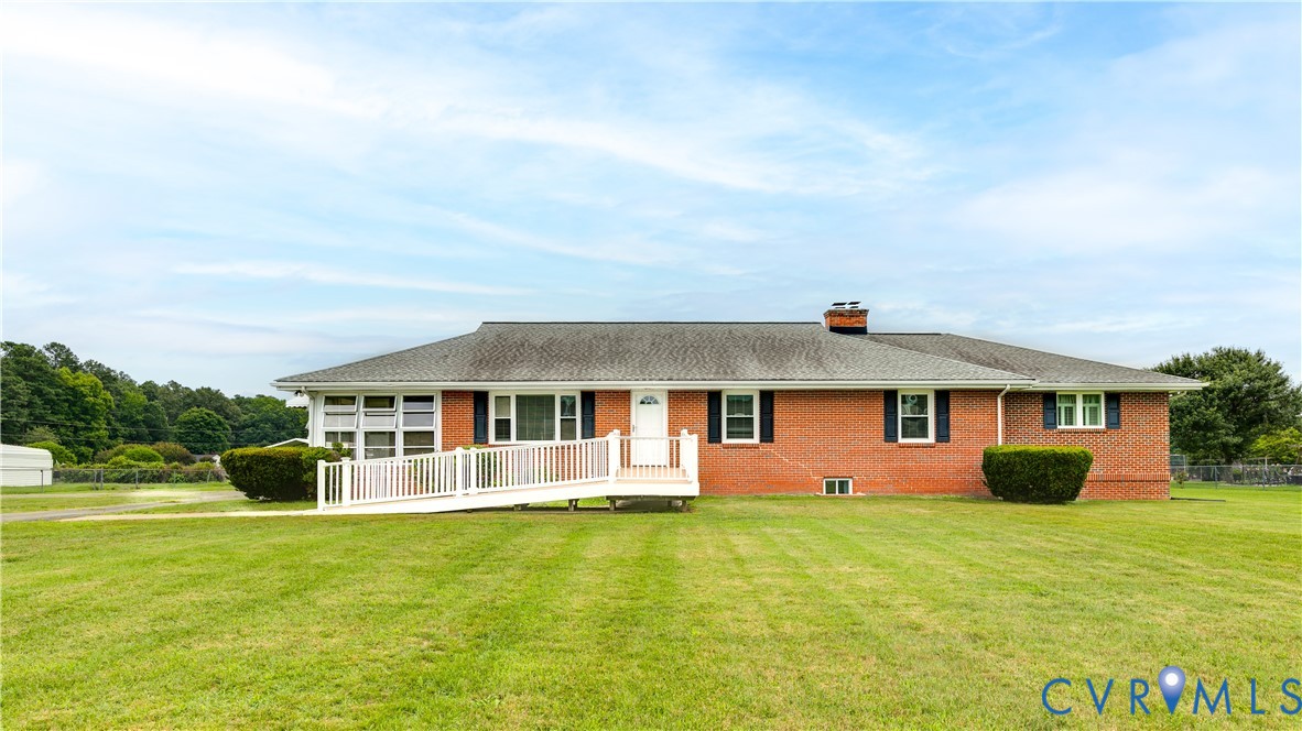12365 Ashcake Road Ashland, VA 23005 - Photo 1 of 80 Brick exterior ranch-style home featuring a promin