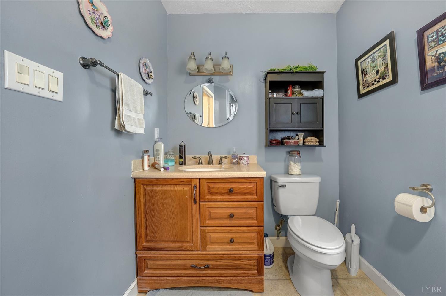 1408 Woodridge Road Blue Ridge, VA 24064 - Photo 18 of 39 a bathroom with a toilet sink and mirror