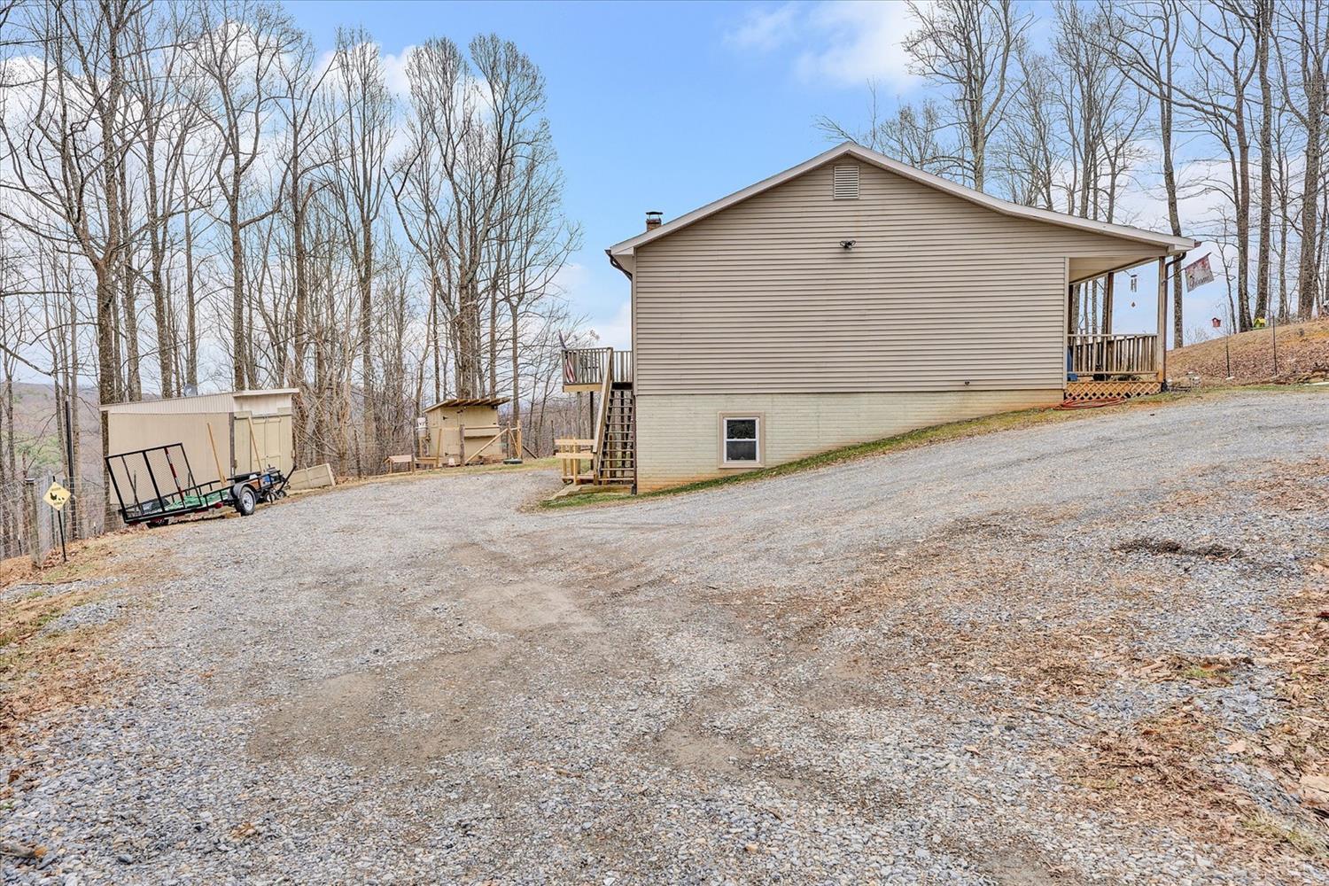 1408 Woodridge Road Blue Ridge, VA 24064 - Photo 33 of 39 a view of backyard of house