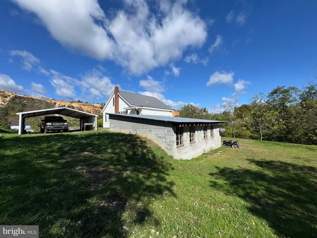 a house view with a garden space