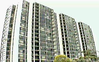 a view of a city with tall buildings