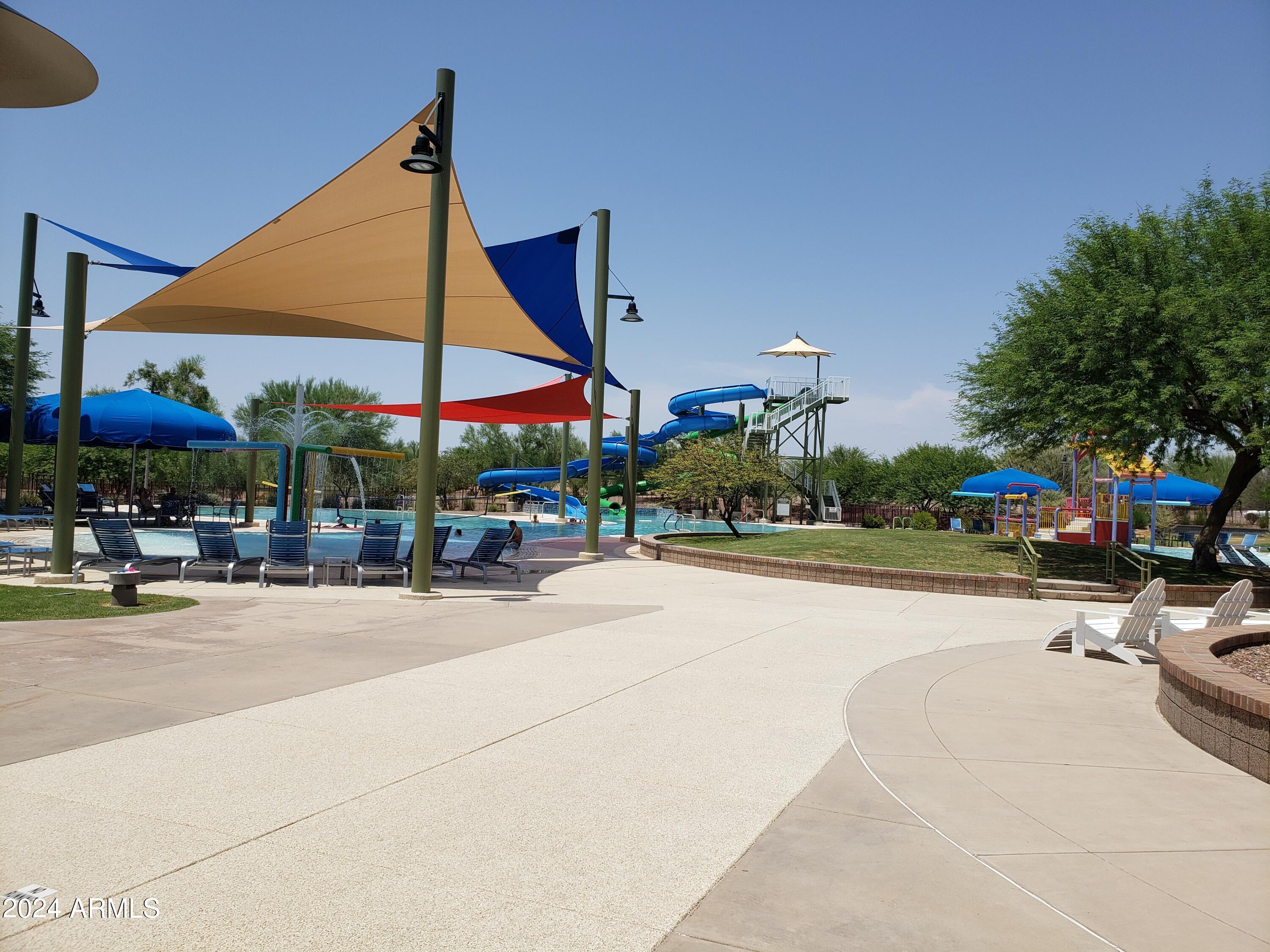 8522 West Gehrig Way Florence, AZ 85132 - Photo 34 of 46 Childrens Play Pool, Splash Pad, Slides