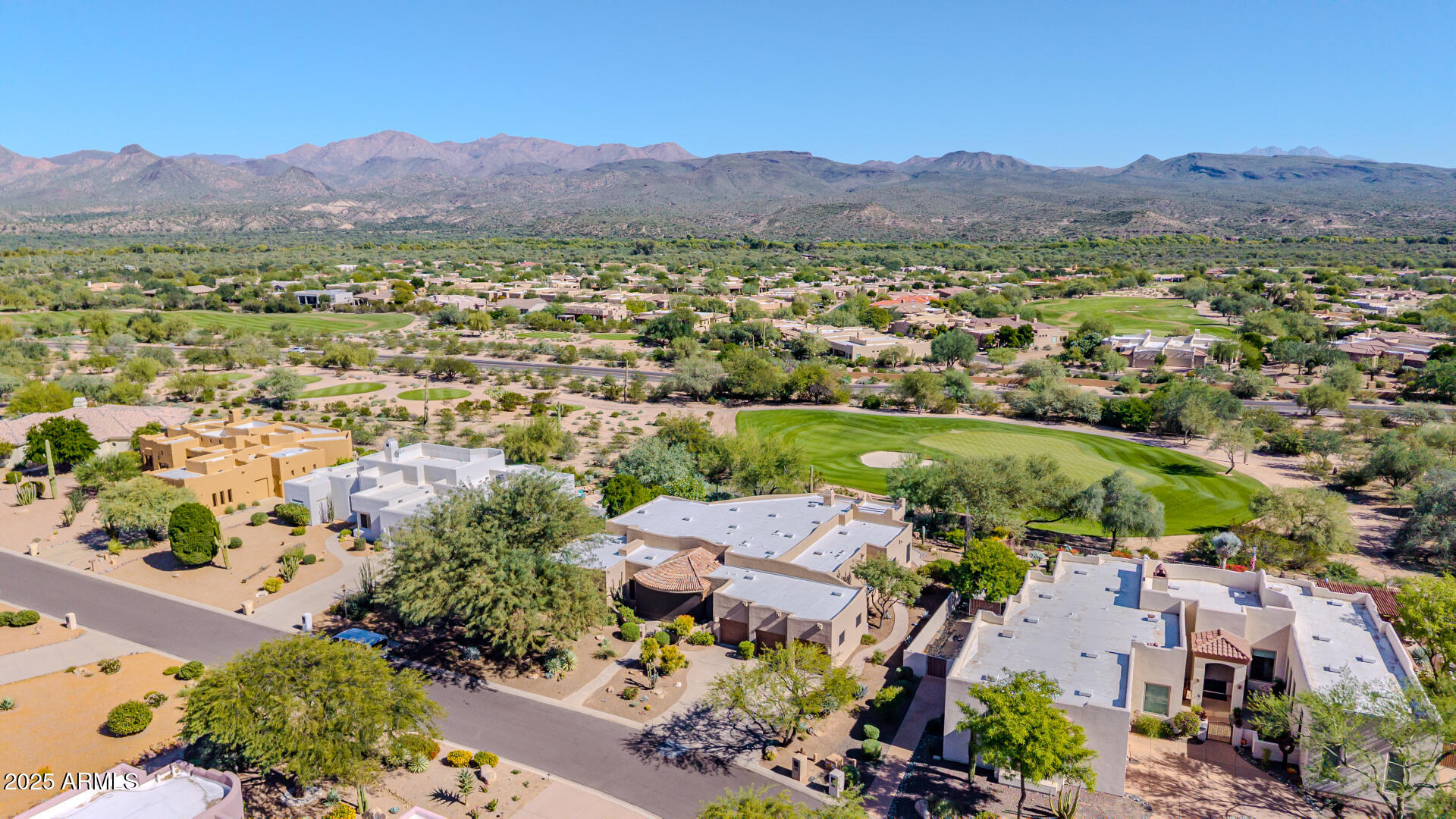 27609 Desierto Drive Rio Verde, AZ 85263 - Photo 73 of 86 an aerial view of residential house and sandy dunes