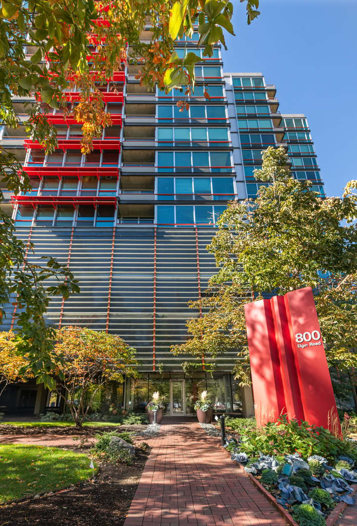 800 Elgin Road, Unit 909 Evanston, IL 60201 - Photo 1 of 15 a front view of a building