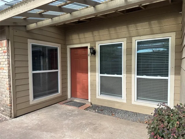 a view of a house with window and door