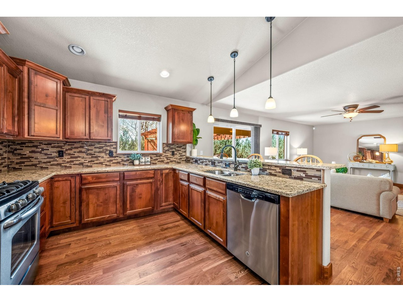 855 Mount Massive Street Berthoud, CO 80513 - Photo 6 of 25 Oversized kitchen with S/S appliances and granite countertops