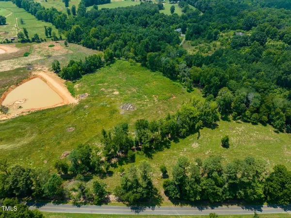 a view of a garden with an outdoor space