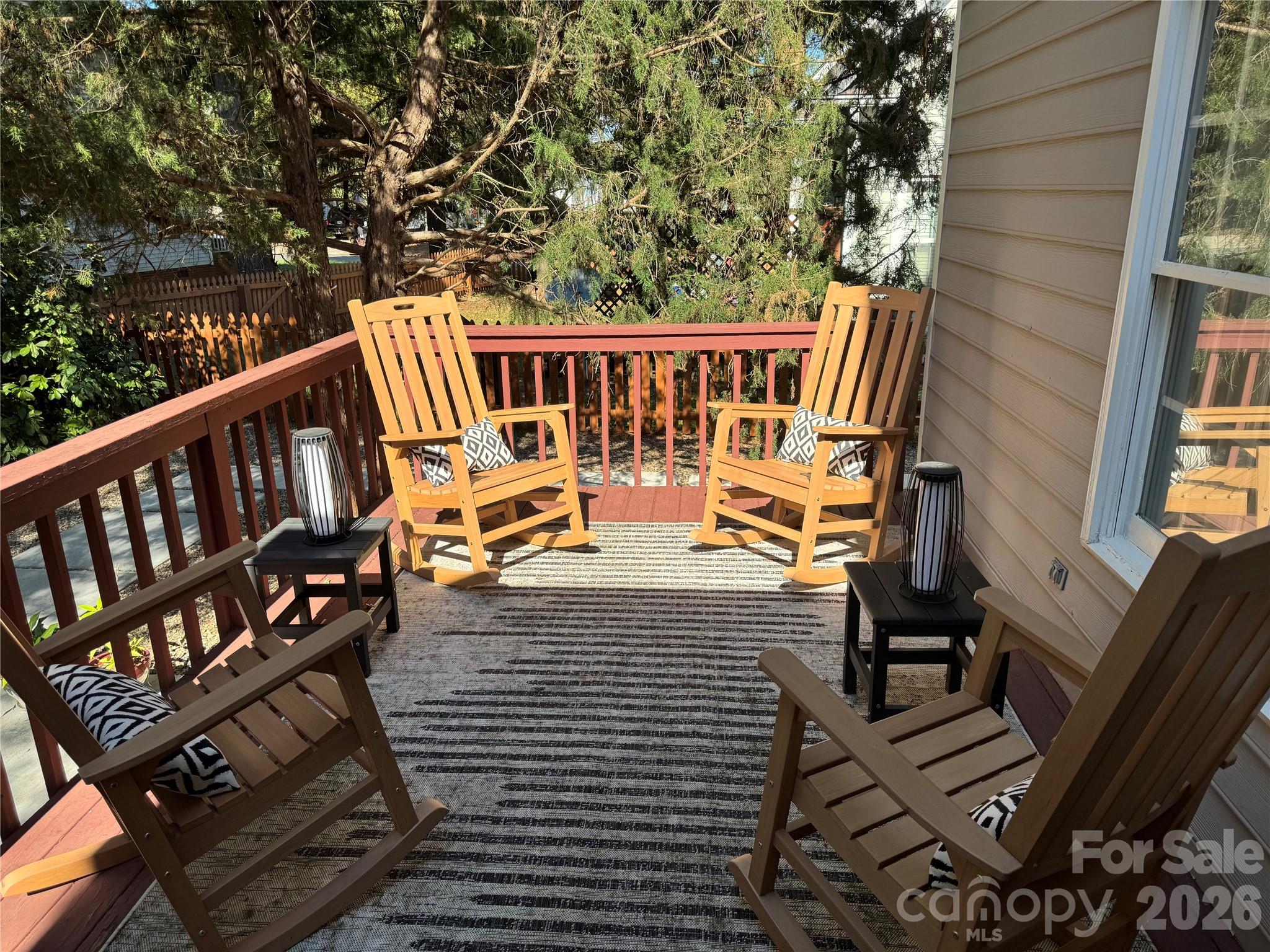 4846 Fortunes Ridge Trail Charlotte, NC 28269 - Photo 42 of 43 a view of a patio with wooden floor