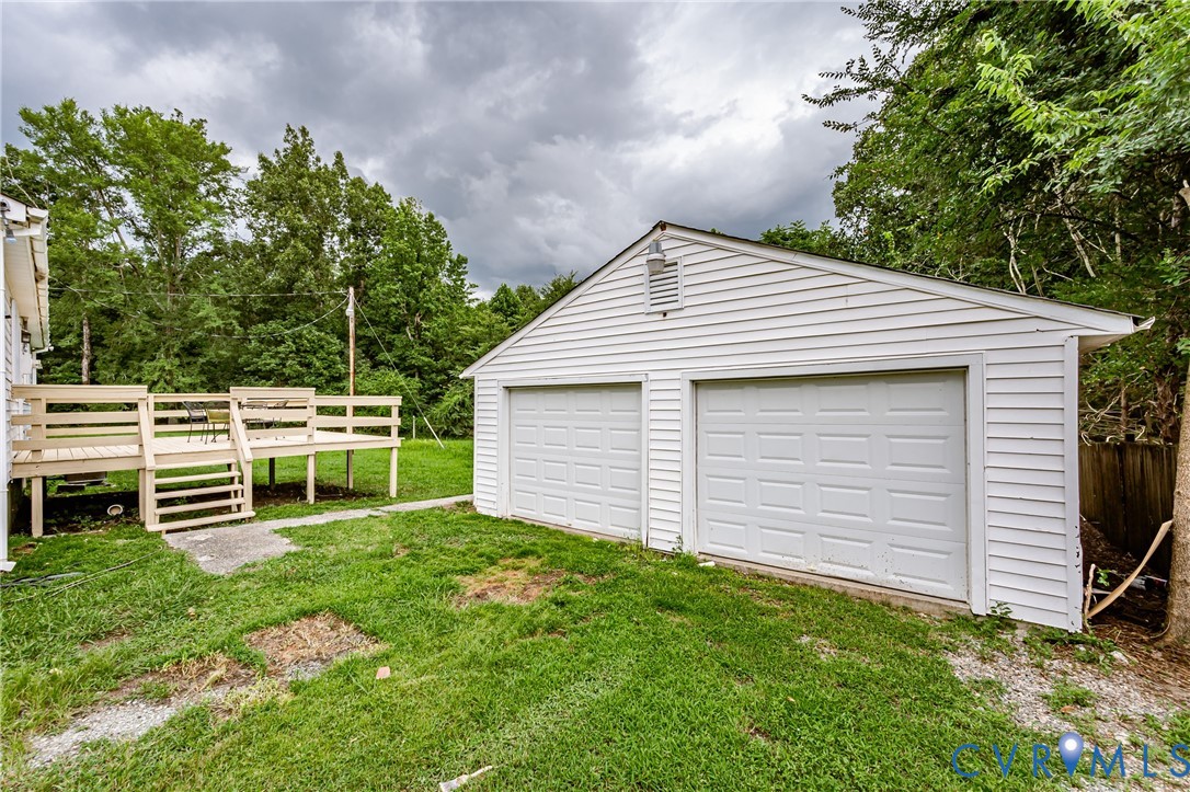 81 Carter Road Cumberland, VA 23040 - Photo 8 of 50 View of detached garage