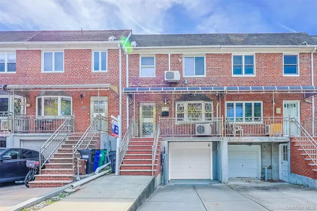 front view of a brick building