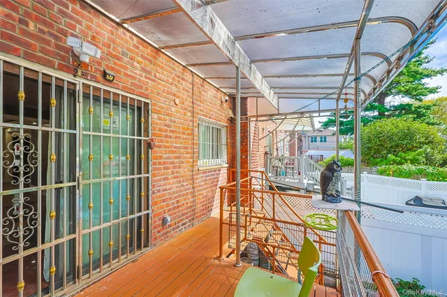 a view of a house with a balcony