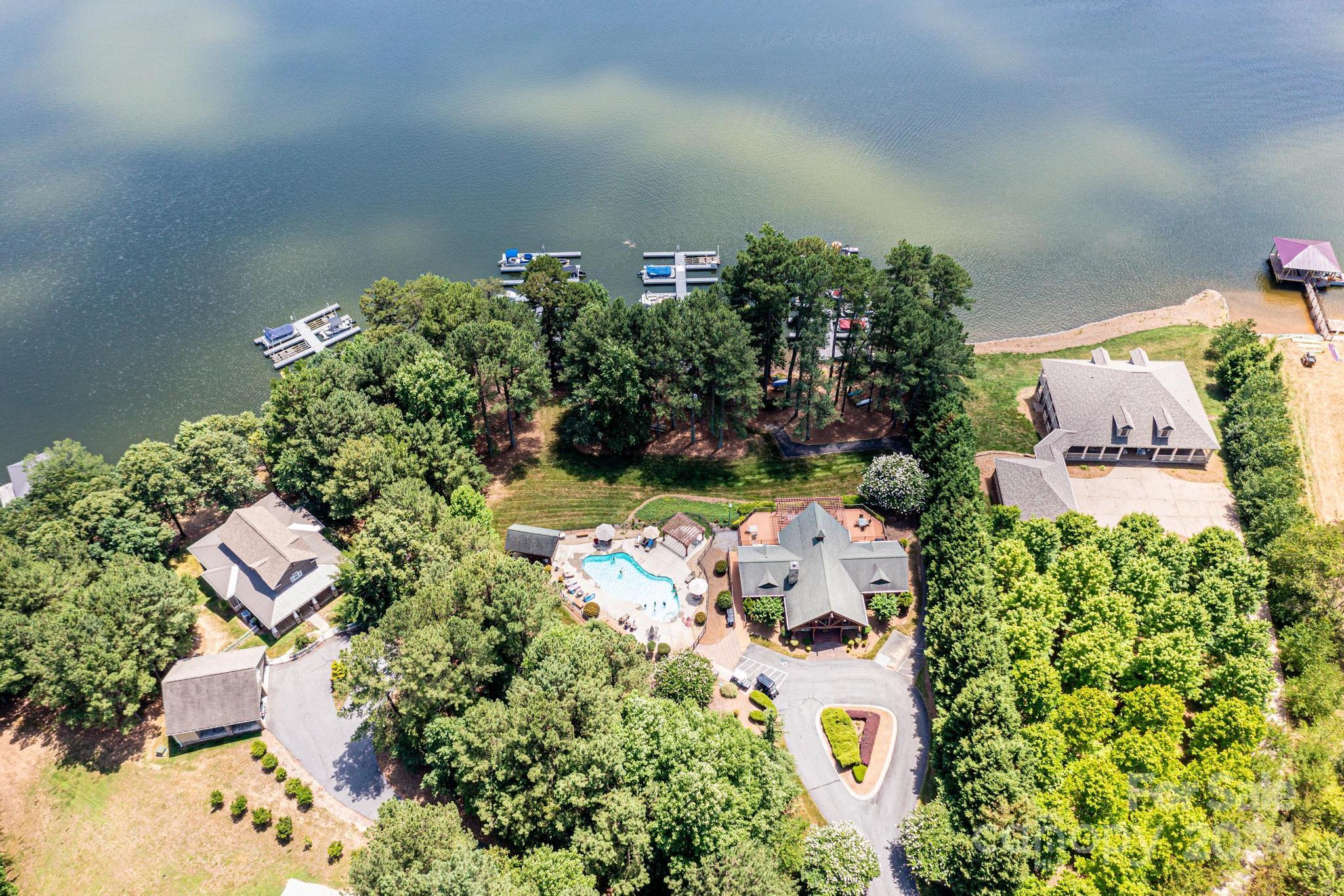 5366 Beacon Ridge Drive Granite Falls, NC 28630 - Photo 44 of 47 an aerial view of a house with a yard basket ball court and outdoor seating