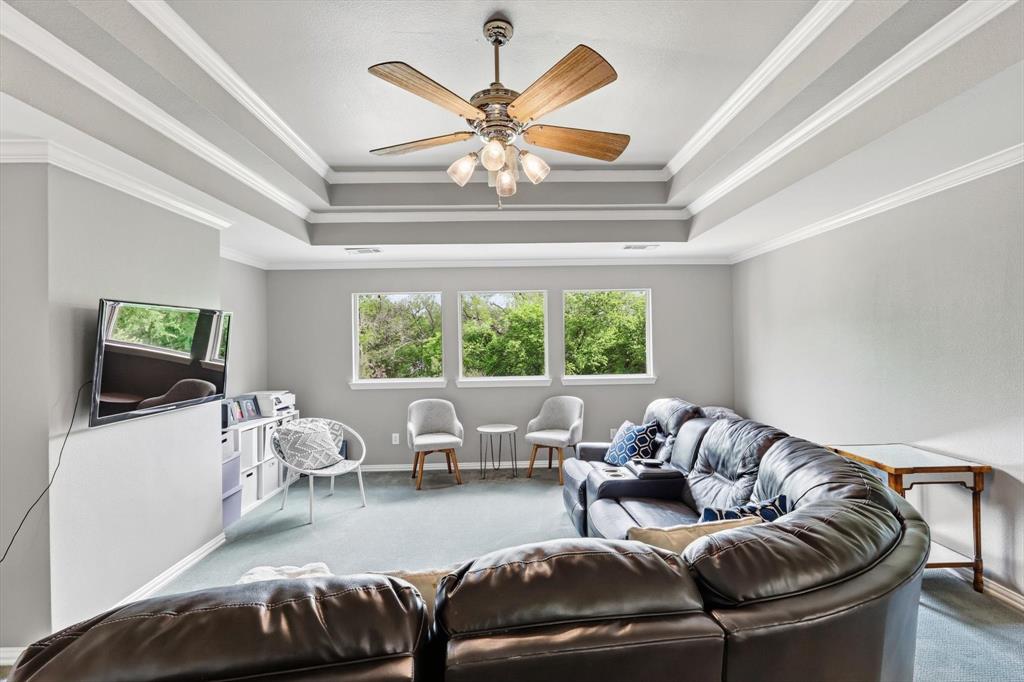 462 Copperstone Trail Coppell, TX 75019 - Photo 23 of 38 a living room with furniture and a large window