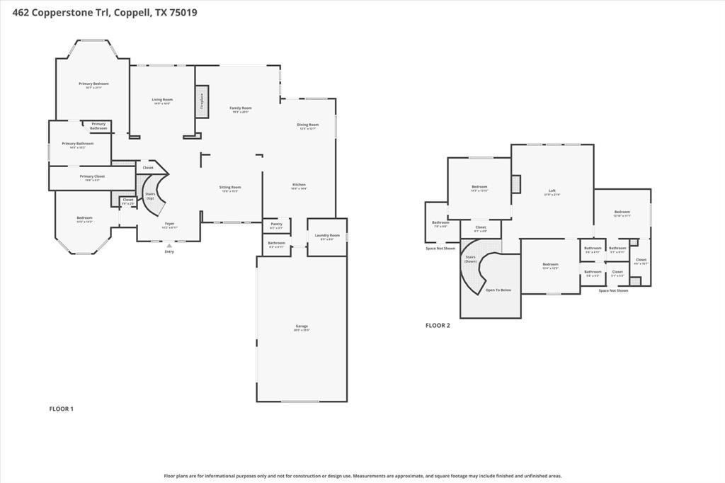 462 Copperstone Trail Coppell, TX 75019 - Photo 37 of 38 a picture of floor plan