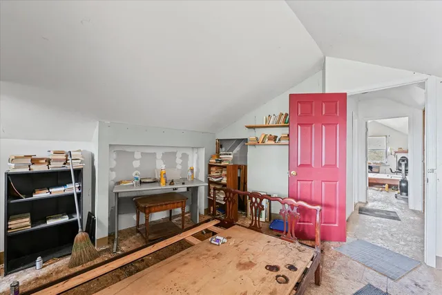 a room with storage and utility