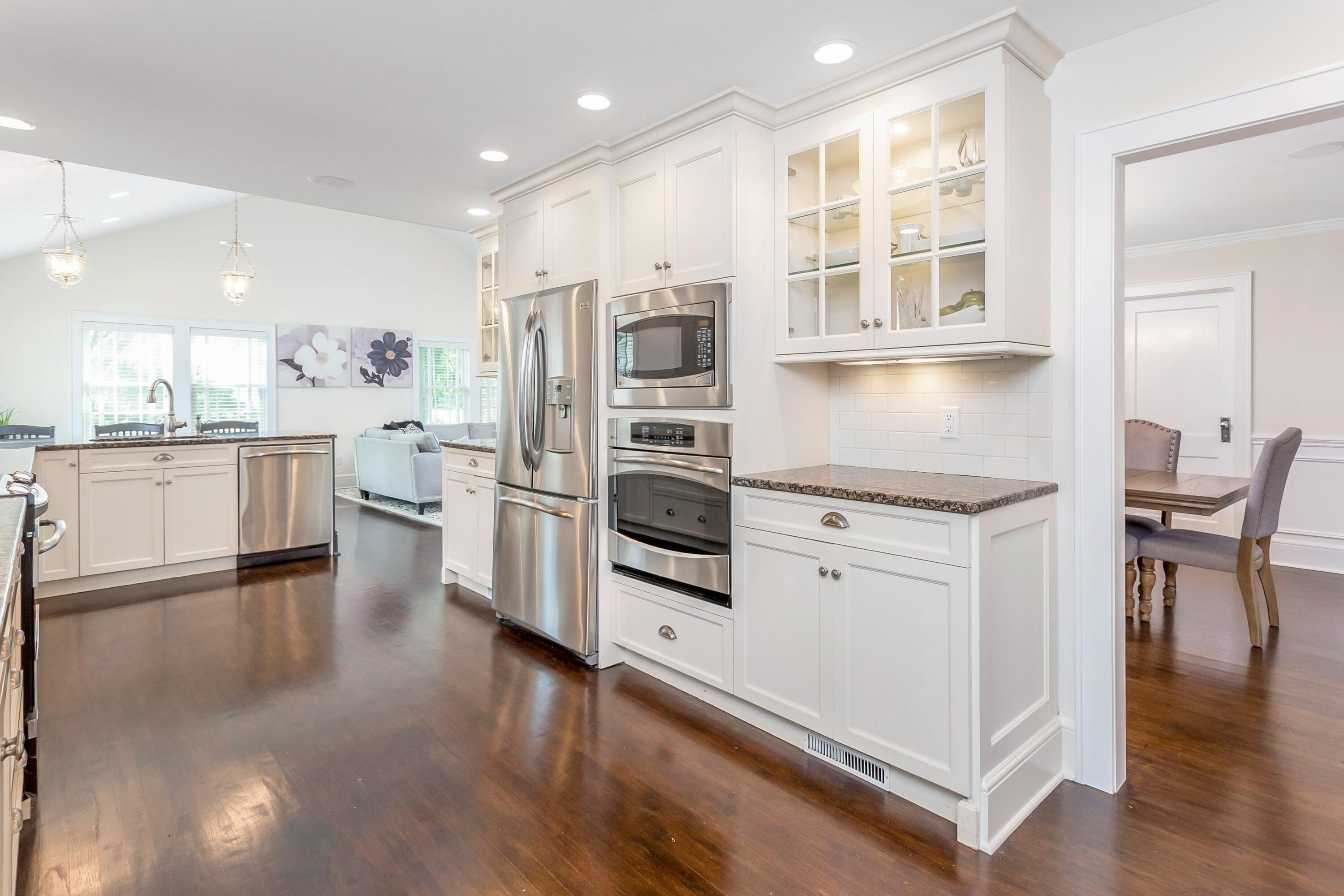 23 Renshaw Road Darien, CT 06820 - Photo 17 of 34 a kitchen with stainless steel appliances a stove a sink and a refrigerator