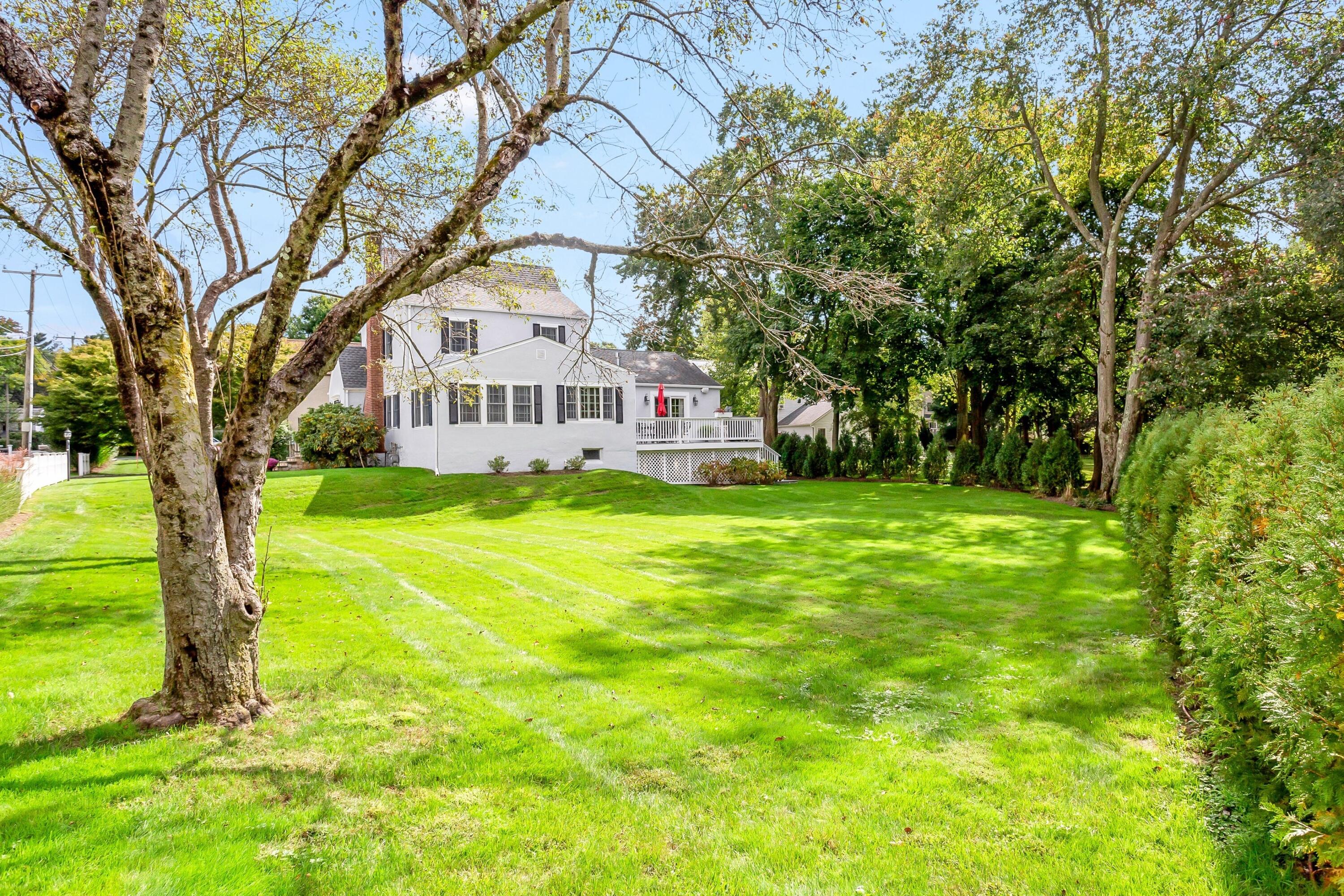 23 Renshaw Road Darien, CT 06820 - Photo 31 of 34 a view of house with a big yard
