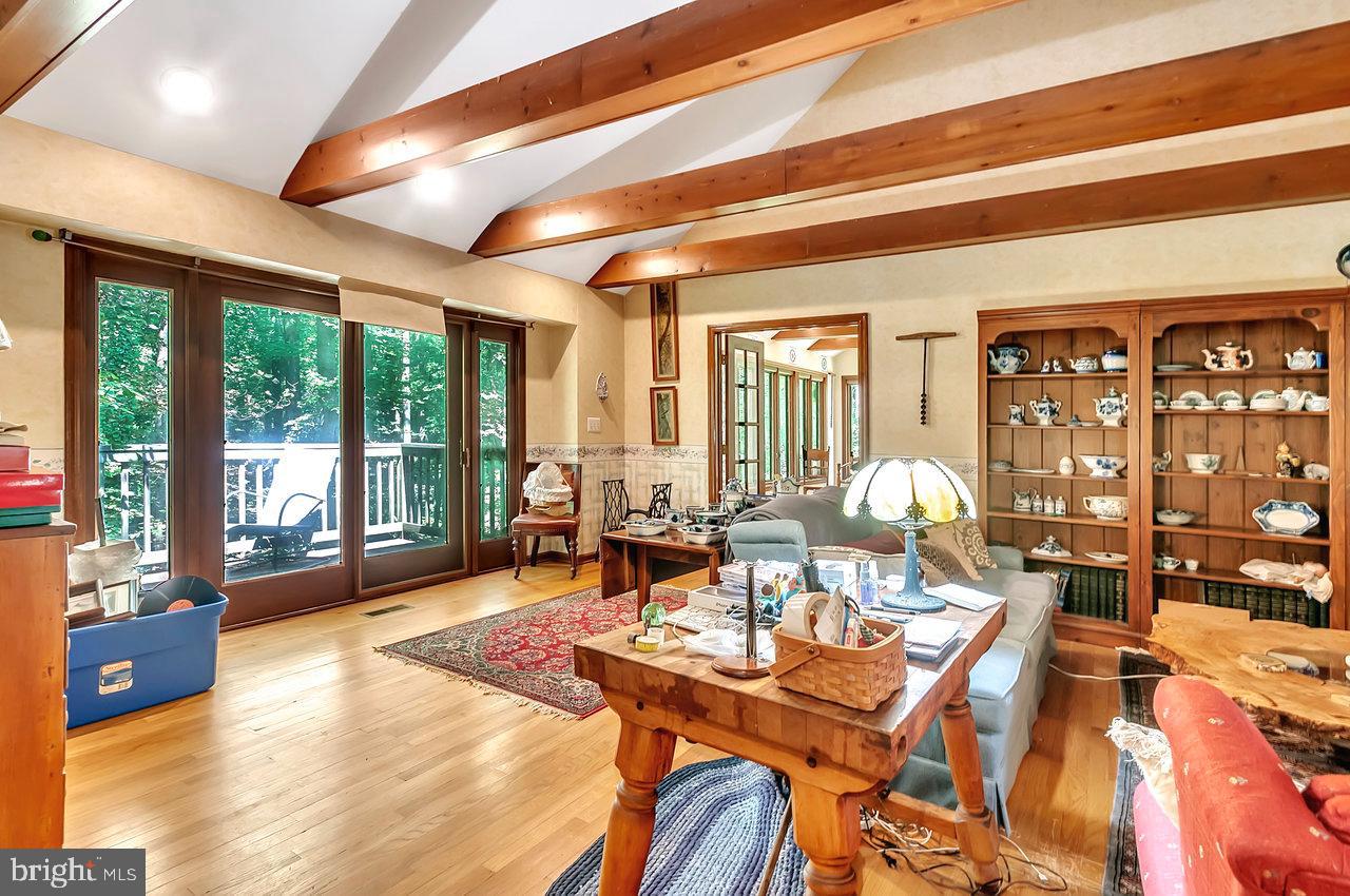145 White Pine Road Chesterfield, NJ 08515 - Photo 3 of 48 a living room with furniture large windows and wooden floor