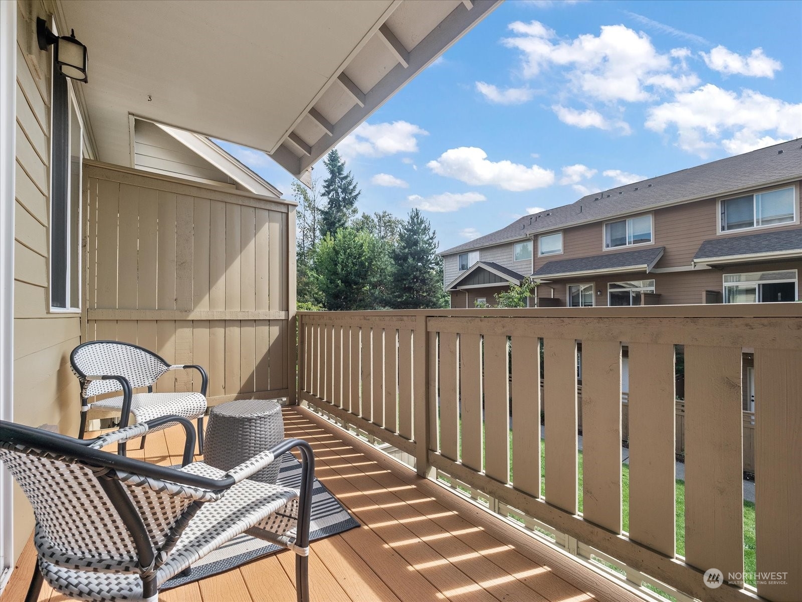 4625 Northeast 3rd Lane, Unit G3 Renton, WA 98059 - Photo 28 of 40 a balcony view with a sink and wooden floor
