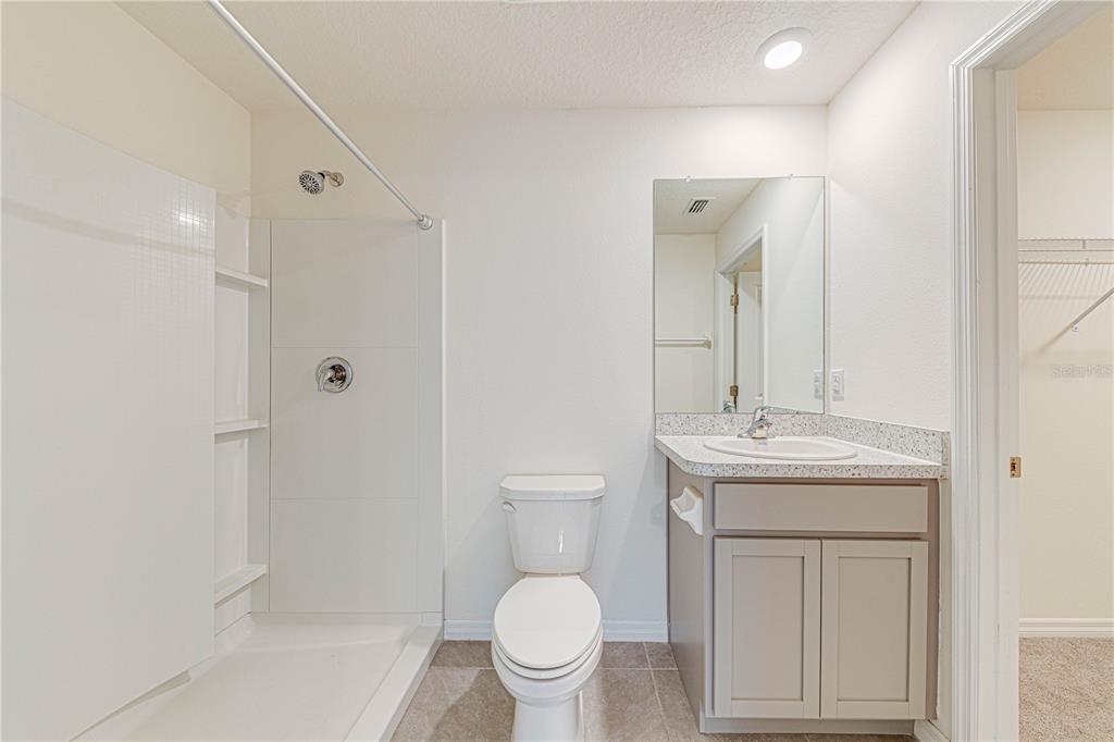 34026 Soaring Bamboo Path Wesley Chapel, FL 33543 - Photo 22 of 34 a bathroom with a toilet a sink and a mirror