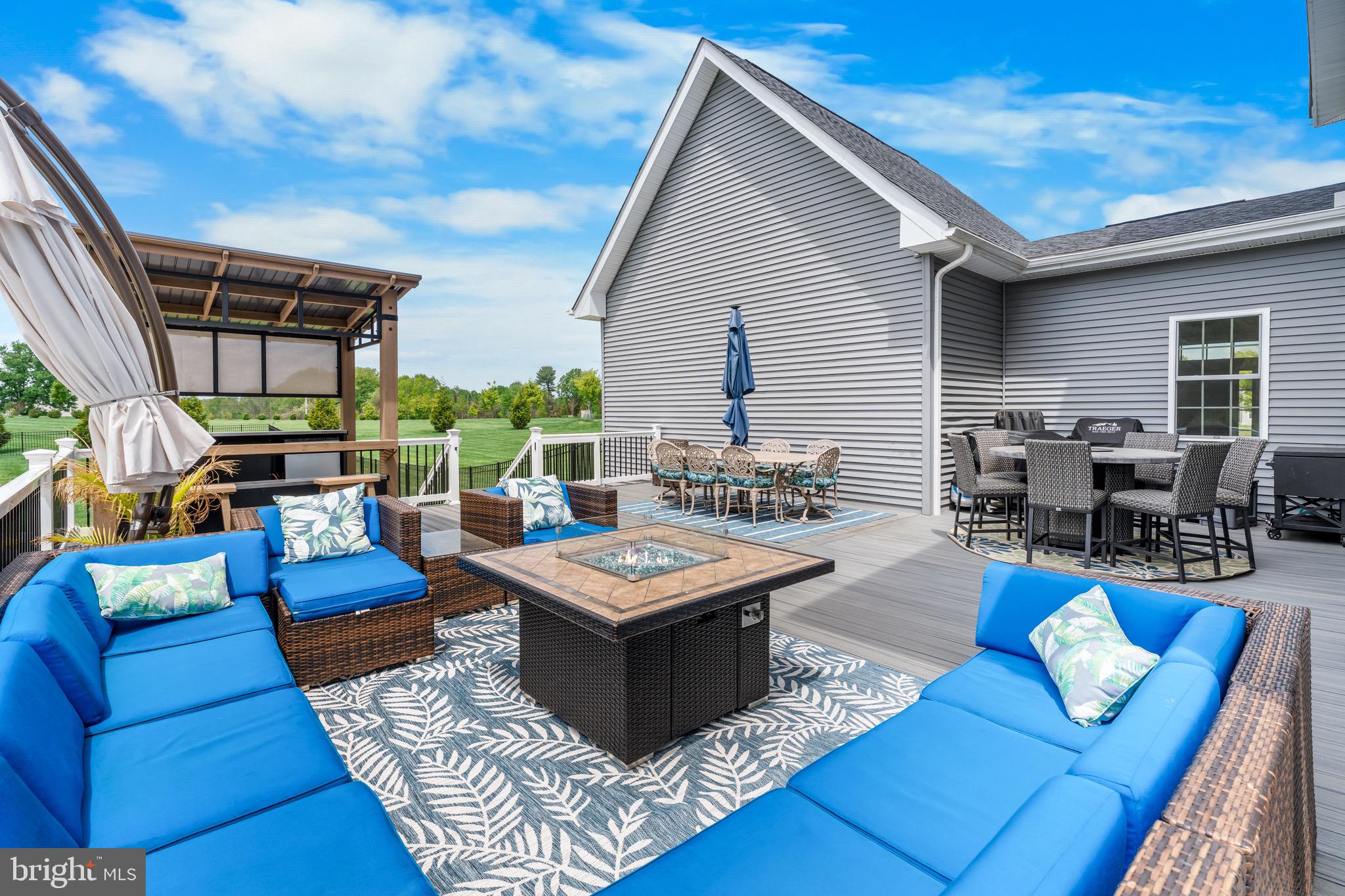 12201 Mayapple Trail Sykesville, MD 21784 - Photo 23 of 75 a outdoor living space with furniture and a potted plant