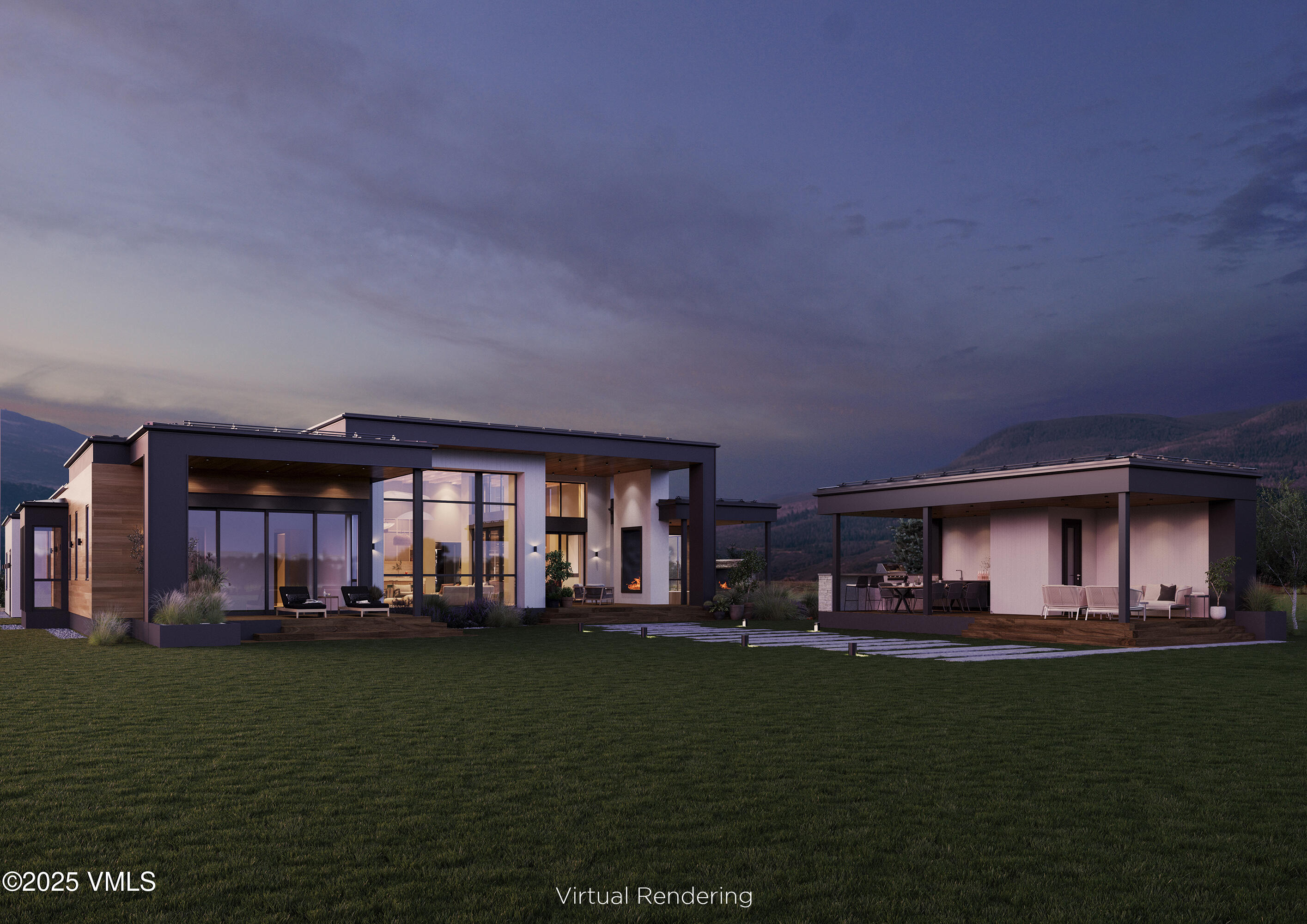 32 Foxprowl Gypsum, CO 81637 - Photo 2 of 13 Ambrosi House_03_Evening Ambiance