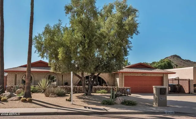 a front view of a house