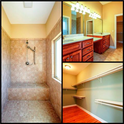 5108 Drake Road Cedar Hill, TN 37032 - Photo 9 of 20 Master bath features large walk-in shower, dual vanities and large walk-in closet.
