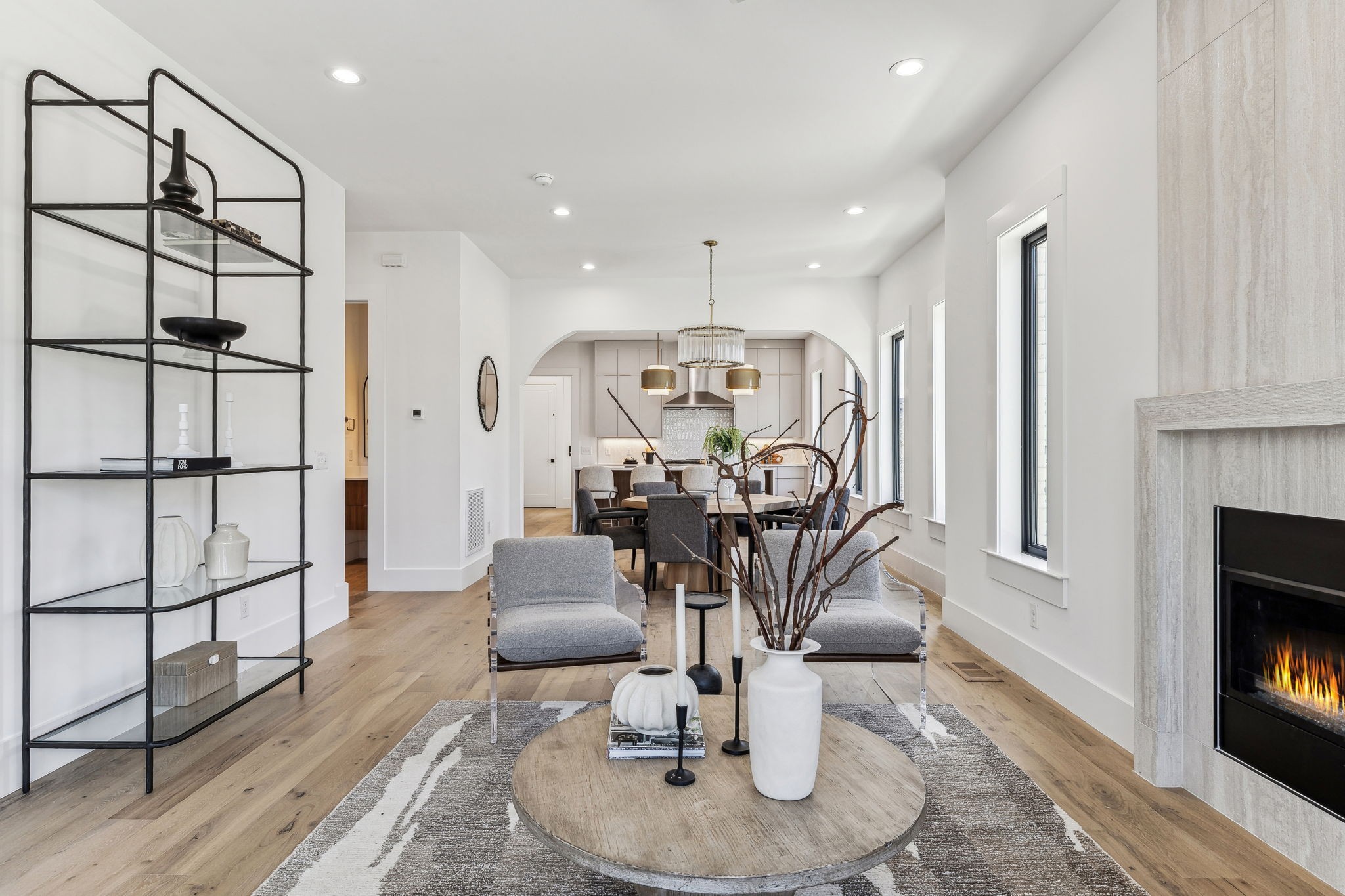 3135 Parthenon Avenue, Unit A Nashville, TN 37203 - Photo 4 of 77 a view of a livingroom with furniture and a fireplace