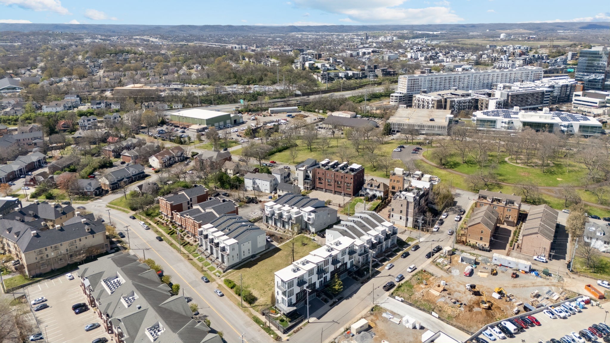 3135 Parthenon Avenue, Unit A Nashville, TN 37203 - Photo 70 of 77 an aerial view of residential houses with outdoor space
