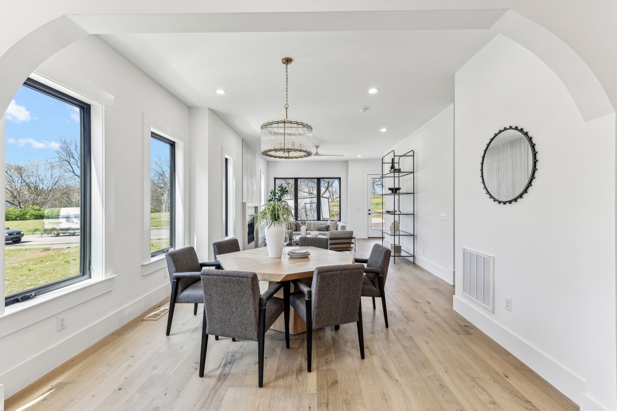 3135 Parthenon Avenue, Unit A Nashville, TN 37203 - Photo 9 of 77 a view of a dining room with furniture window and wooden floor