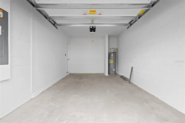 a view of a garage