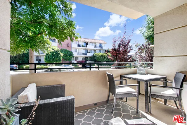 a outdoor view with a sitting space