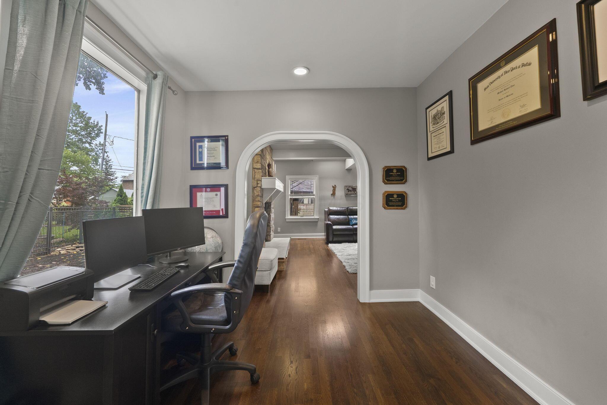 1851 Berkshire Road Columbus, OH 43221 - Photo 24 of 125 Flex space gallery, architectural detail and an abundance of light.