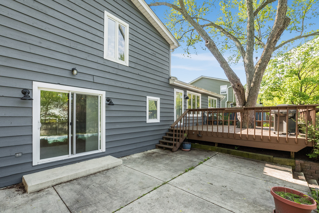 1570 Burning Trail Wheaton, IL 60189 - Photo 29 of 30 a view of a wooden deck with a yard