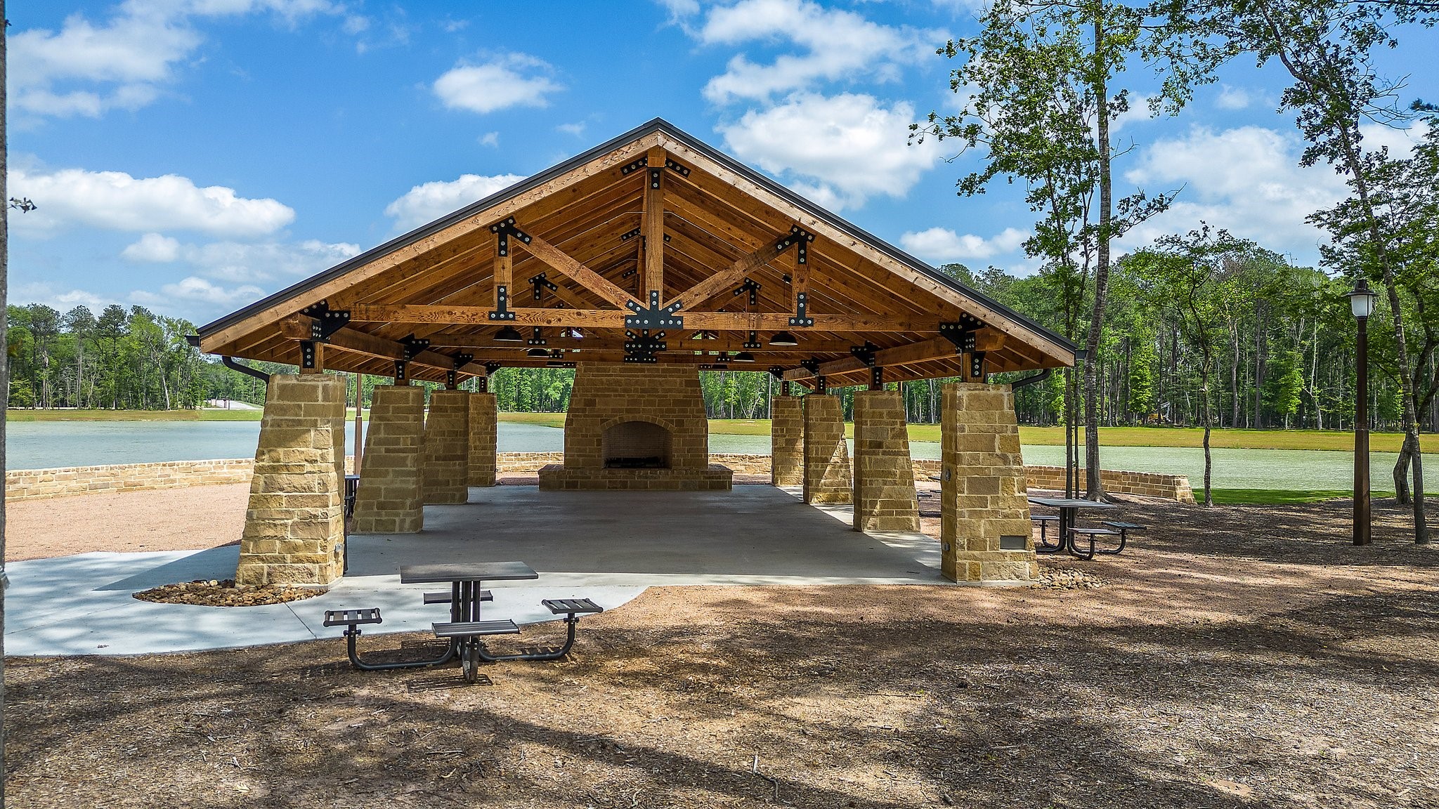 7551 Congress Trl Way Porter, TX 77365 - Photo 48 of 49 The perfect pavilion at Mirror Lake Park, ideal for gatherings and recreation