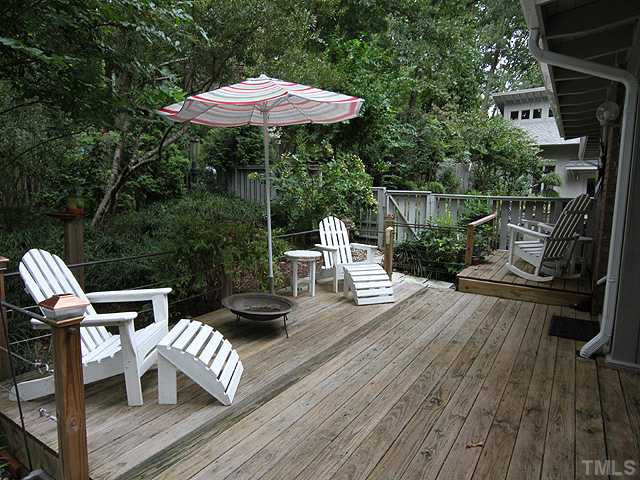 5407 Springfield Drive Raleigh, NC 27609 - Photo 22 of 24 Patio on back of home is very private.