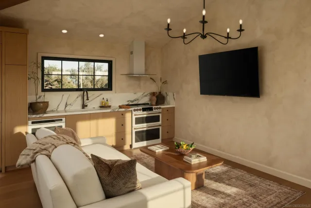 a view of a building with a street