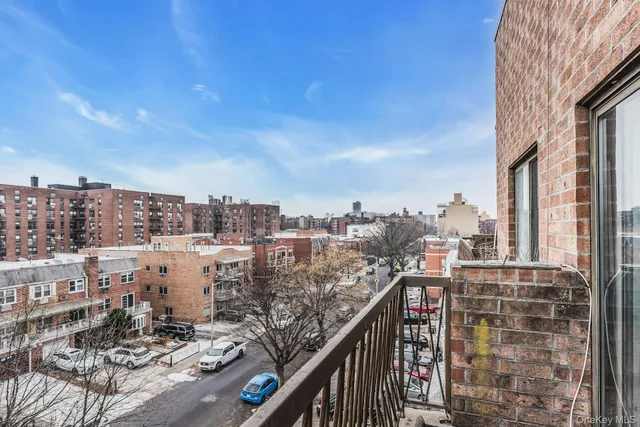 a view of a city with tall buildings