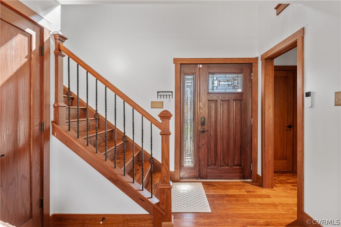 6218 Willow Glen Road Midlothian, VA 23112 - Photo 3 of 45 a view of an entryway with wooden floor