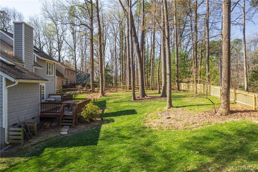 6218 Willow Glen Road Midlothian, VA 23112 - Photo 40 of 45 a view of a backyard with sitting area