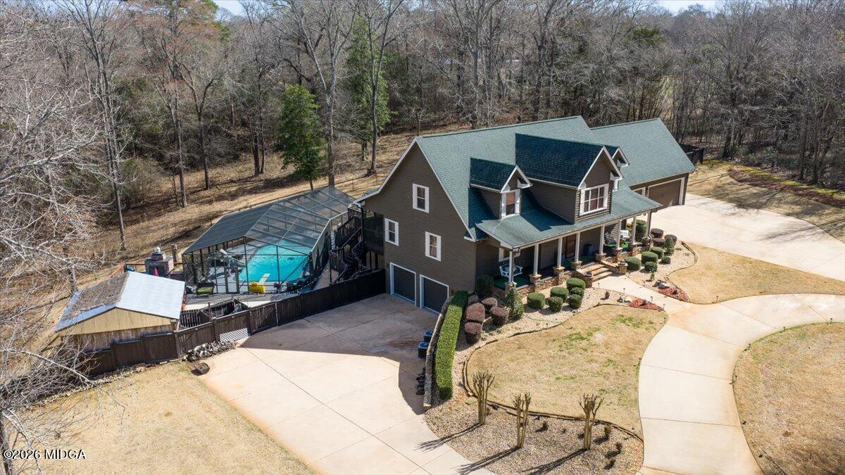 306 Thomson Street Centerville, GA 31028 - Photo 38 of 38 an aerial view of a house with a yard