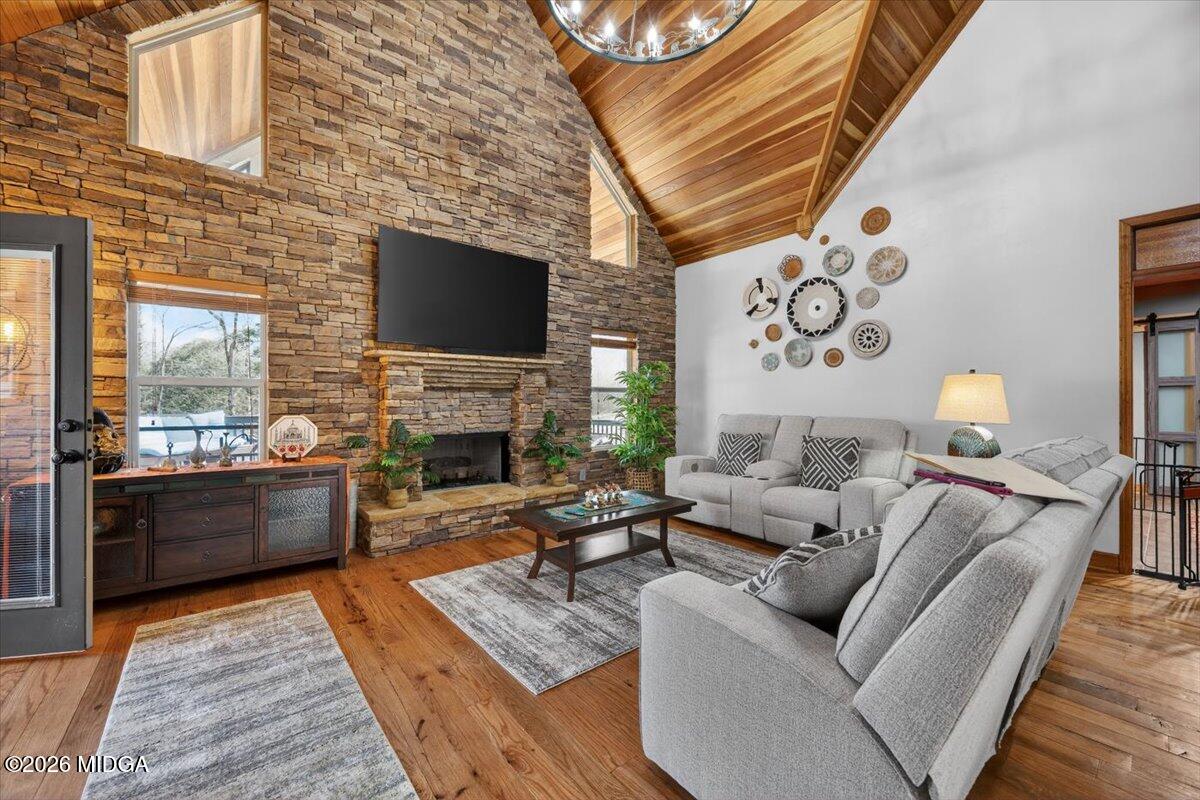 306 Thomson Street Centerville, GA 31028 - Photo 6 of 38 a living room with furniture fireplace and flat screen tv