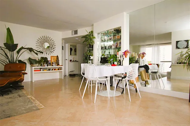 a view of a livingroom with furniture and a living room